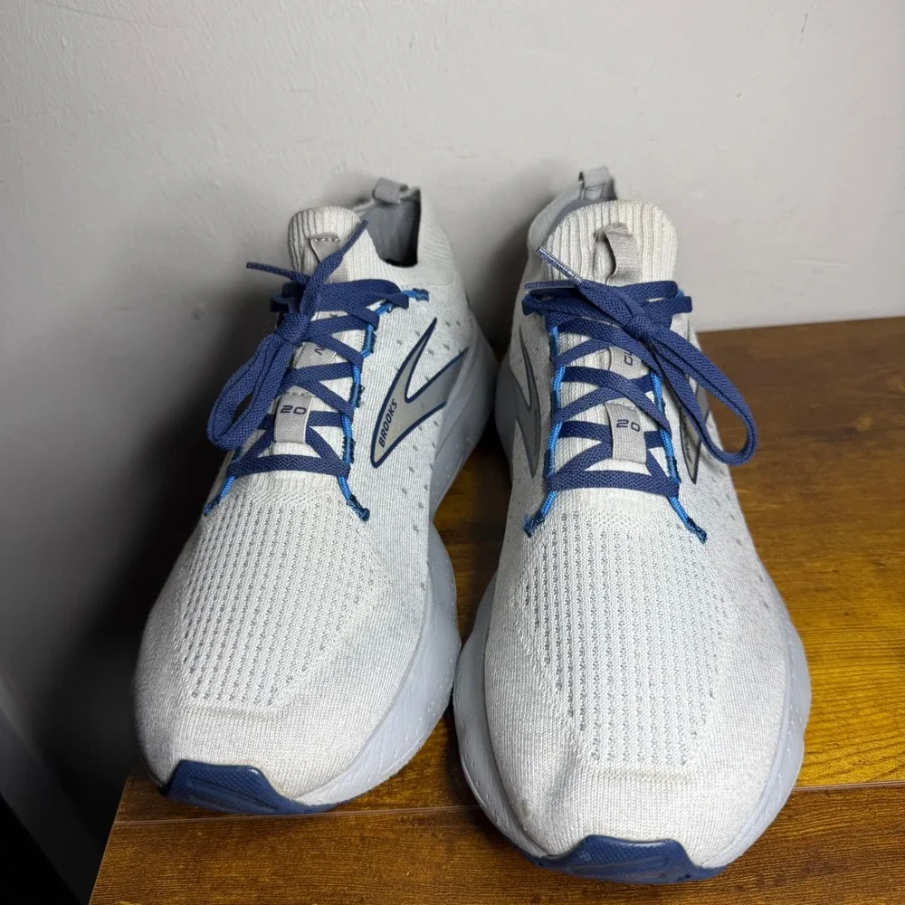 Brooks Glycerin StealthFit 20 Running Shoes Mens Size 12.5 Gray Blue 1103841D081